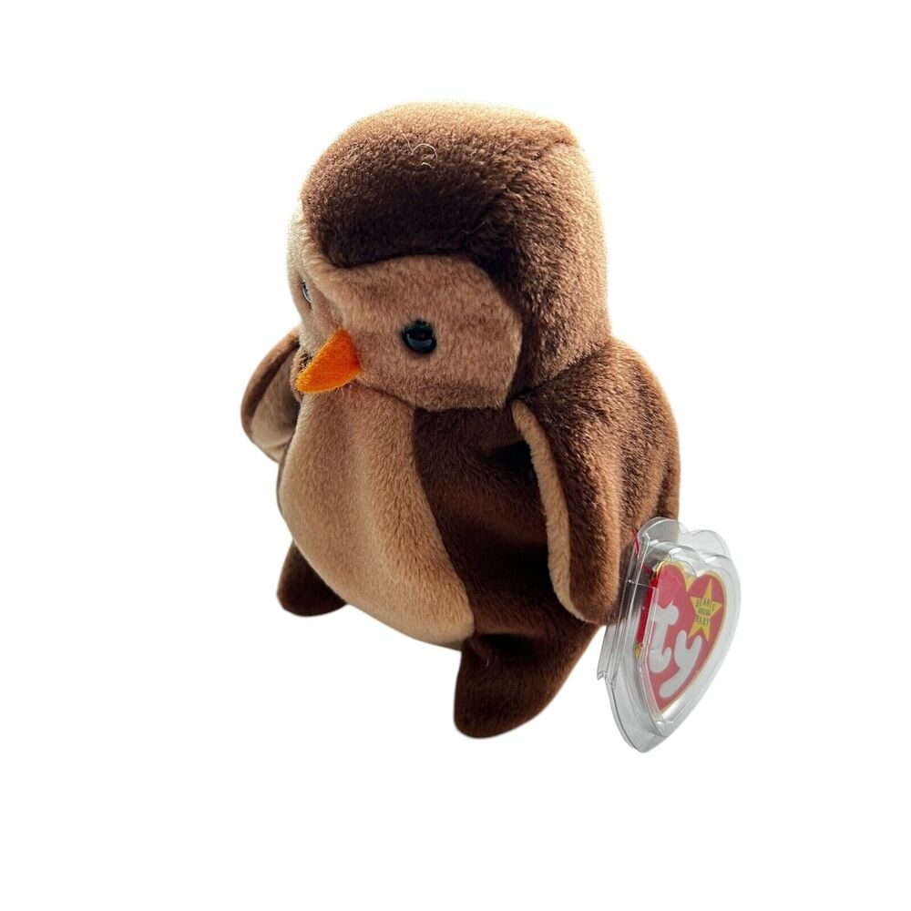 Ty Original Beanie Babies 1995 Hoot The Owl 4th Gen hang tag MWMT ERRORS
